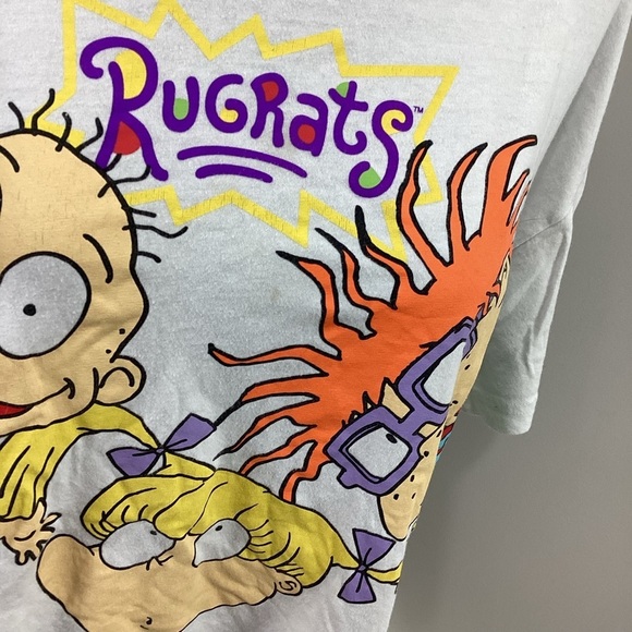 Nickelodeon Rugrats Tee womans L/XL short sleeve colorful on white backg… - Picture 5 of 12